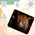 thumbnail image 3 of Leopard Printed Square Desk Mat Mousepad, 8.3x9.8 Inch, Non-Slip Rubber Bottom, Suitable for Office and Gaming, 3 of 6
