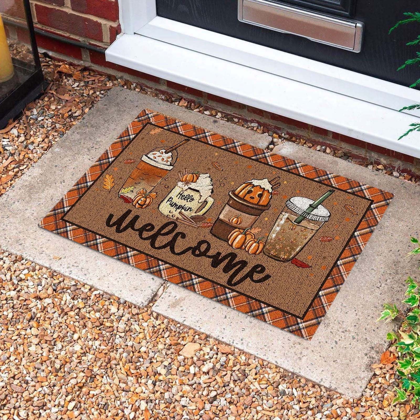 Paillasson Halloween Squelette Effrayant 60 X 40 Cm | Tapis D'Entrée Antidérapant En Polyester | Décoration D'Halloween Horreur - 5