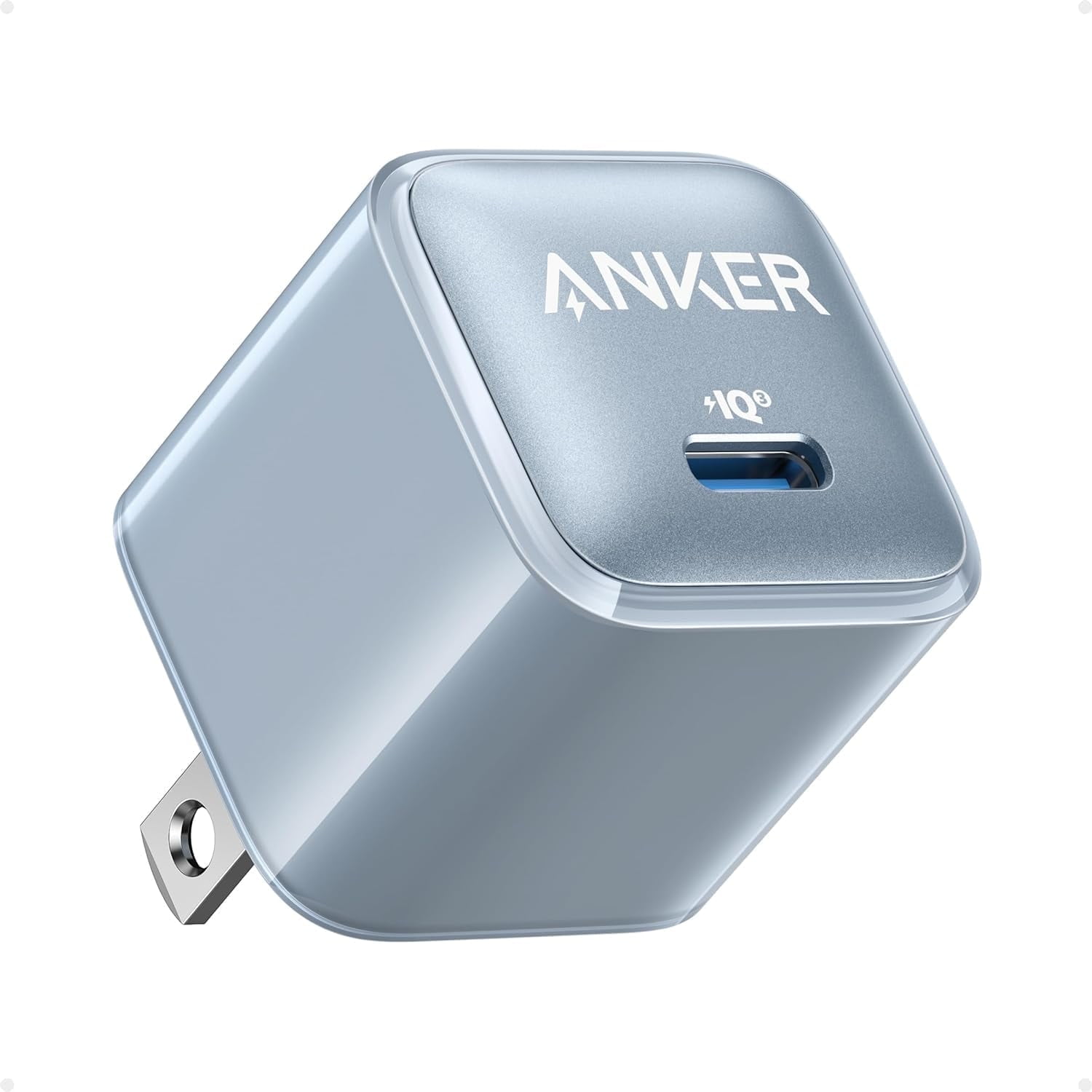 Anker Nano Charger 47W USB C 2-Port Compact Foldable for iPhone 16