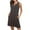 Dark Gray, variant on Fesfesfes Spring Dresses for Women Solid Color Pleated Short Sleeve Dress Loose Casual Semi Formal Dress With Pockets Round-Neck Sun Dress