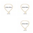 thumbnail image 1 of QualitChoice Lock Chain Necklace Fashionable And Simple Lock Pendant For Easy Wear Easy To Wear Pendant Necklace Glod 3Set, 1 of 6