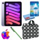 thumbnail image 1 of Paquete Apple iPad Mini 6 (2021) 64 GB Wi-Fi morado con funda geométrica con cremallera + kit de limpieza de pantalla reacondicionado, 1 of 9