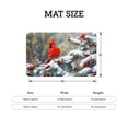 thumbnail image 4 of FJPT Winter Cardinal And Snowy Pine Tree Non Slip Flannel Floor Mat Kitchen Mat For Bathroom Kitchen Bedroom Decor 31.5x19.7 inch, 4 of 5