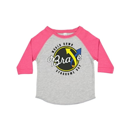 

Inktastic World Down Syndrome Day Brave Gift Toddler Boy or Toddler Girl T-Shirt