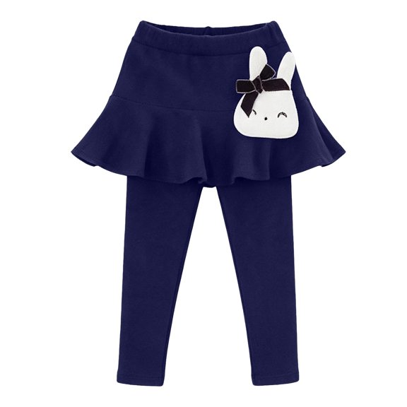 EnJoCho Girls 2 In 1 Skirted Leggings High Waist Color Stretchy Pants Cute Skirt Overlay Bottoms Designed For Daily Casual Wear Stage Performance Kids Dressy Outfit