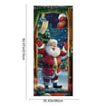 thumbnail image 3 of Christmas Santa Claus Door Cover – 83x35in Extra-Large Polyester Holiday Banner for Front Door, Wall or Indoor Outdoor Party Decoration, 3 of 5