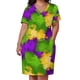 thumbnail image 2 of Mardi Gras Splash-vestido holgado con bolsillos para mujer Vestidos de Noche de graduación, 2 of 6