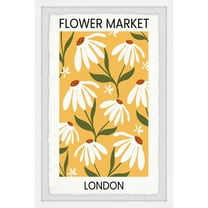 Marmont Hill London Flower Market Framed Painting Print