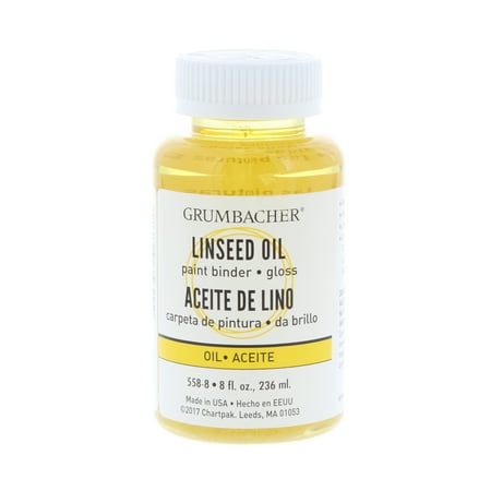Grumbacher Linseed Oil, 8 oz.