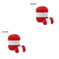 thumbnail image 4 of Inteprter Hilo de tejer, cuerda de tejer mezclada, cordón de macramé grueso para manualidades de ganchillo, cuerda para hacer bricolaje, rojo Rojo 2piezas Inteprter CBP141019, 4 of 6