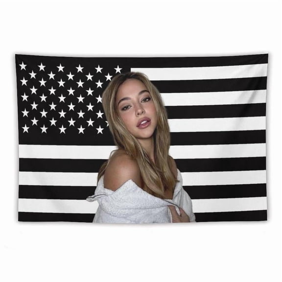 Madelyn Star Cline Tapestry Pink American Flag Wall Hanging College Dorm Decor Room Poster For Bedroom Living Room Gifts