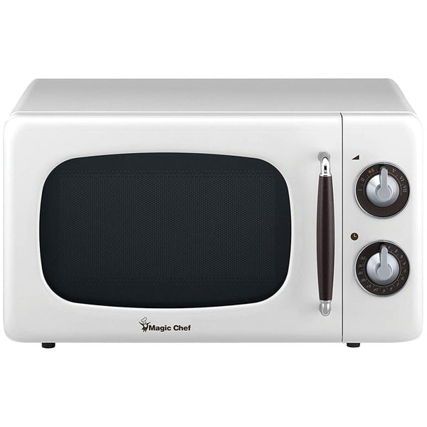 Magic Chef®.7 Cubic ft 700watt Retro Microwave (white)