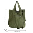 thumbnail image 3 of Bolso de hombro para mujer Bolsos cruzados vintage de lona Bolsos casuales de ocio (Verde), 3 of 8