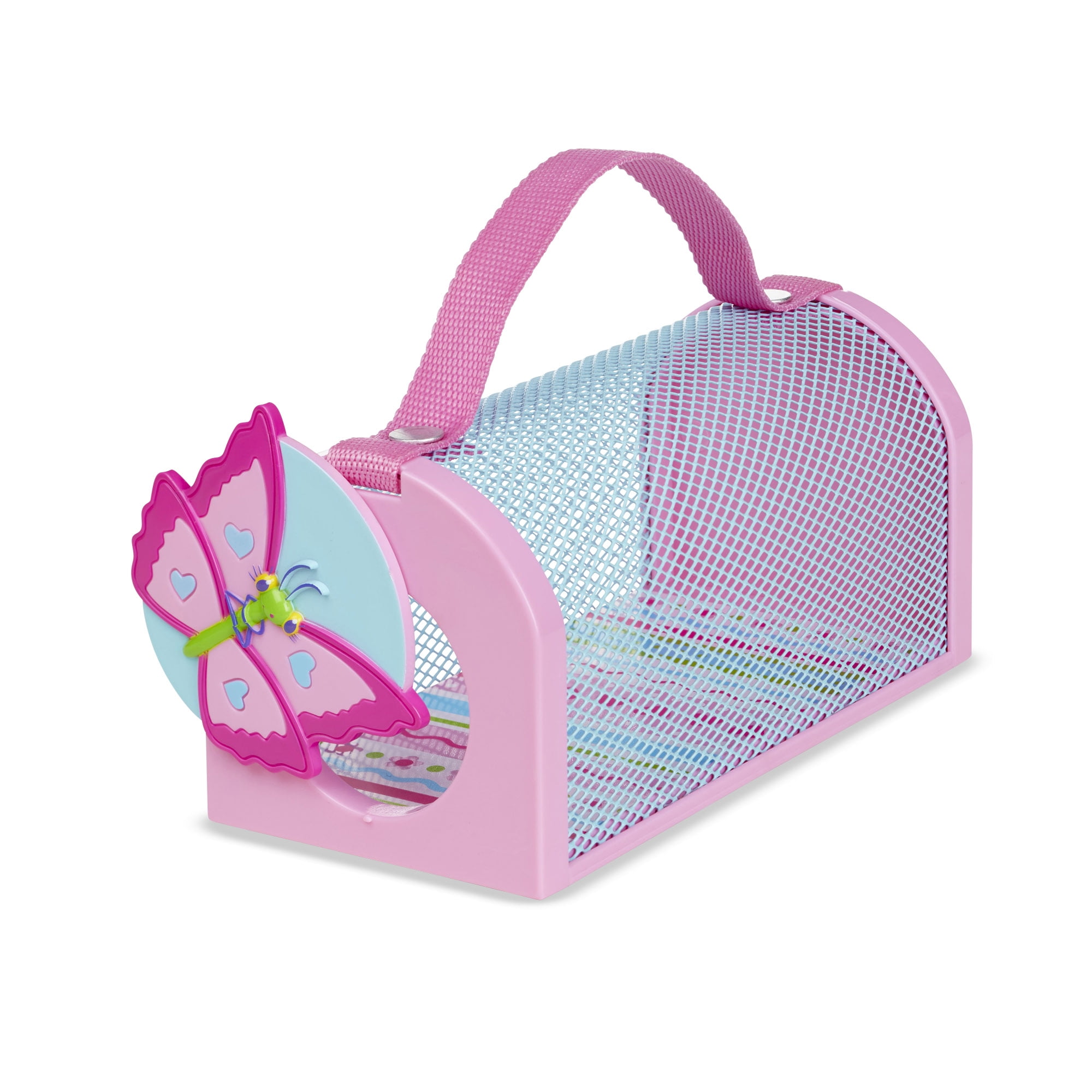 Melissa & Doug Sunny Patch Cutie Pie Butterfly Bug House Toy With Carrying Handle and Easy-Access Door
