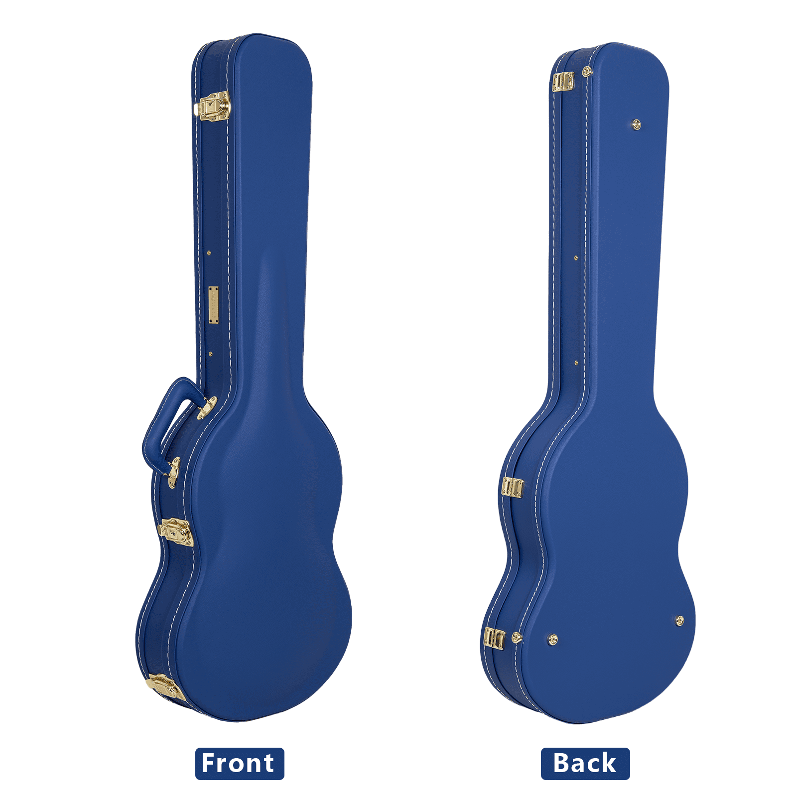 Crossrock Designer Series- Wooden Case for Gibson SG Electric Guitars- Security Lock, Metal Feet, Storage Space- Vibrant Blue