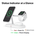 thumbnail image 3 of Swayvoo 3-in-1 Charging Station for iPhone & Apple Watch – Wireless Charger for iPhone 16/15/14/13/12/11/X Pro Max, AirPods – Apple Charger & Charging Station for Multiple Devices, 3 of 7