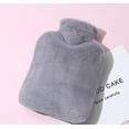 thumbnail image 5 of Hot Water Bottle with Soft Cover, 2L Classic Rubber Hot Water Bag for Menstrual Cramps, Feet Warmer, Neck, Shoulders Relief, PVC Hot Cold Pack Women Girls for Hot and Cold Therapy, 5 of 6