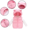 thumbnail image 4 of Godderr 9M-5Y Boys Girls Wide Shoulder Vest Jacket for Toddler Kids,Sleeveless Jacket,Solid Color Zipper Waistcoat,Fall Winter down Jacket down Coats, 4 of 5
