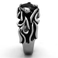 thumbnail image 4 of Mens Silver Rings Stainless Steel Anillo Onyx Compromiso Regalo Para Hombre Acero Inoxidable, 4 of 4