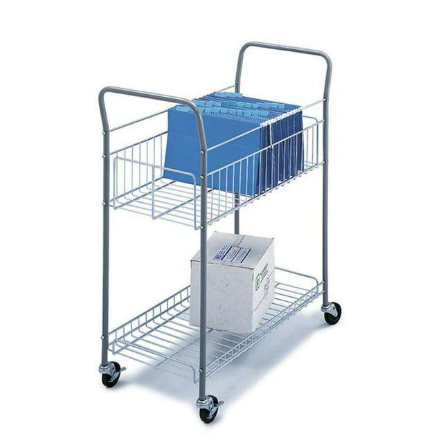 Chariot de Courrier Gris Économique