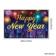 thumbnail image 3 of Decoraciones de Año Nuevo 2025, Fondo de Banner de Feliz Año Nuevo, Fondo de Banner de Feliz 2025 para Suministros de Fiesta de Nochevieja Fiesta, 3 of 5
