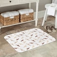 thumbnail image 7 of Rateoe Leopard Print Pattern Flannel Door Mat Indoor Outdoor Entrance, Waterproof All-Weather Doormat,Fade Resistant, Low Profile Entryway Mat 16x24in, 7 of 7