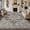 HT-Gray, variant on SIXHOME 8'x10' Area Rug Washable Retro Living Room Bedroom Carpet Soft Floral Distressed Indoor Rug Brown