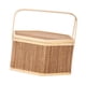 thumbnail image 1 of Cesta de almacenamiento de alimentos Cesta de picnic Cesta de regalo Cesta de bambú hecha a mano Cesta de bambú tejida para pastel de Cesta de, 1 of 9