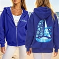 thumbnail image 2 of CAIXIA Graphic Hoodies for Women Zip Up Trendy Loose Fit Long Sleeve Pullover Top Oversized Sweatshirts for Women Drawstring Lined Jacket with Pocket 2026 Fall Outfits Clothes, 2 of 8