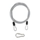 thumbnail image 1 of Cable de Seguridad Uxcell Trenzado de Acero Inoxidable Recubierto de Seguridad con Doble Lazo para Equipaje de Viaje Candado de Bicicleta Transparente 8 ft x 1/8"(3mm), 1 of 7