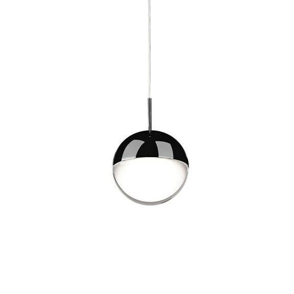 402801BC-LED-Kuzco Lighting-Pluto - 6W LED Pendant-3.88 Inches Tall and 3.88 Inches Wide-Black Chrome Finish    -Traditional Installation