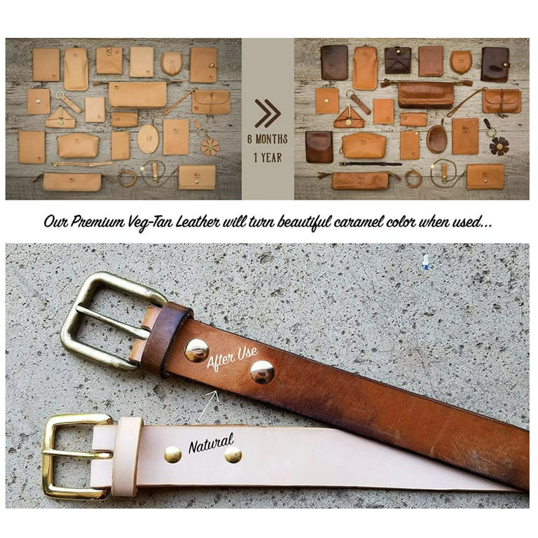 Vegetable Tanned Tooling Strap Side - Small Leather Pieces