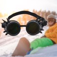 thumbnail image 3 of Cyber Goggles Steampunk Gafas Vintage Retro Soldadura Punk Gafas de sol góticas Moda Retro Steampunk Cyber Goggles Negro Soledad Gafas Steampunk, 3 of 8