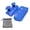 Blue, variant on 1pair Nonslip Silicones Gym Grip for Weight Lifting Enhances Frictions Ergonomic Hand Protecting