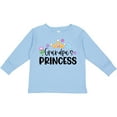 thumbnail image 3 of Inktastic Grandpa's Princess Crown and Flowers Girls Long Sleeve Toddler T-Shirt, 3 of 5