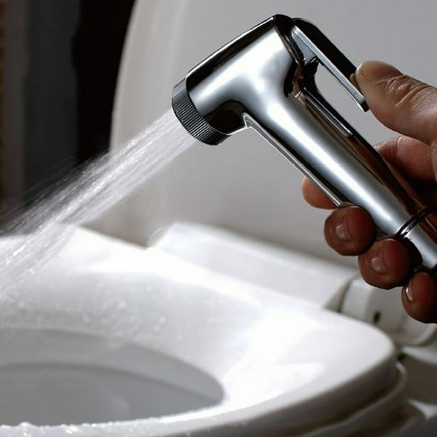 Diverter Toilet Wash Hand Shattaf Bidet Shower Jet Head Held Spray Bathroom Products Bathroom Products Silver - Walmart.com
