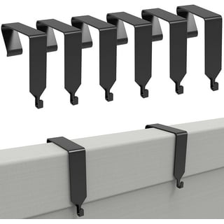 Officemate Double Coat Hooks for Cubicle Panels, Adjustable 1.25