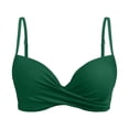 thumbnail image 4 of MKLEKYY Trajes De Baño Mujer 2 Piezas Women Back Stainless Steel Hooks Swimwear Tops Underwire Full Coverage Bikini Top Push Up Swim Crop Top Tie Back Bathing Suit Tops, 4 of 5