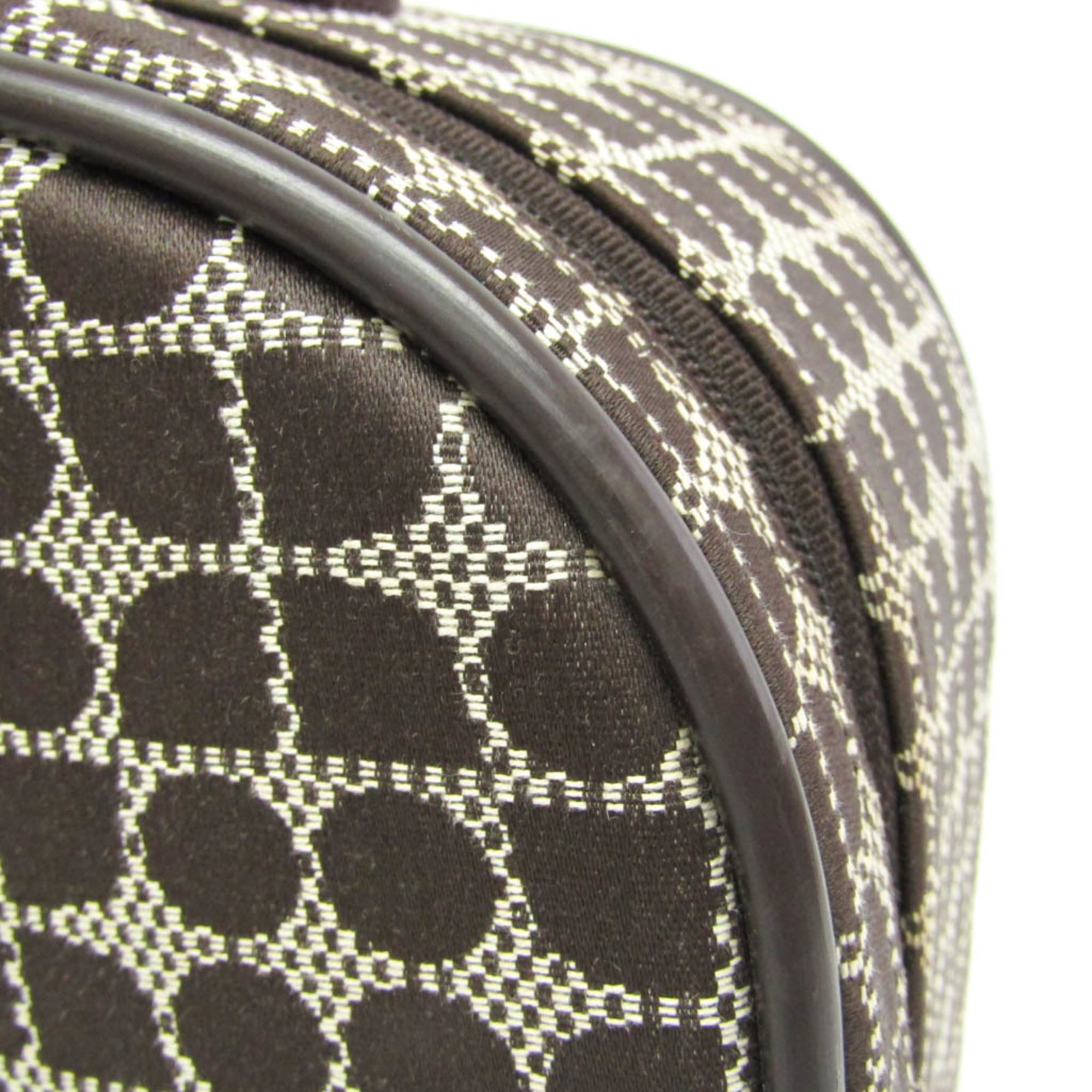 Pre-Owned Kate Spade Classic Noel Travel Bag Women's Nylon Canvas,Leather Handbag Brown