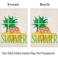 thumbnail image 6 of Hello Summer Pineapple House Flag 28x40 Inch Double Sided Tropical Hawaii Pineapple Yellow Green Leaves Beach Outdoor Flags Garden Yard Lawn Farmhouse Decoration, 6 of 6