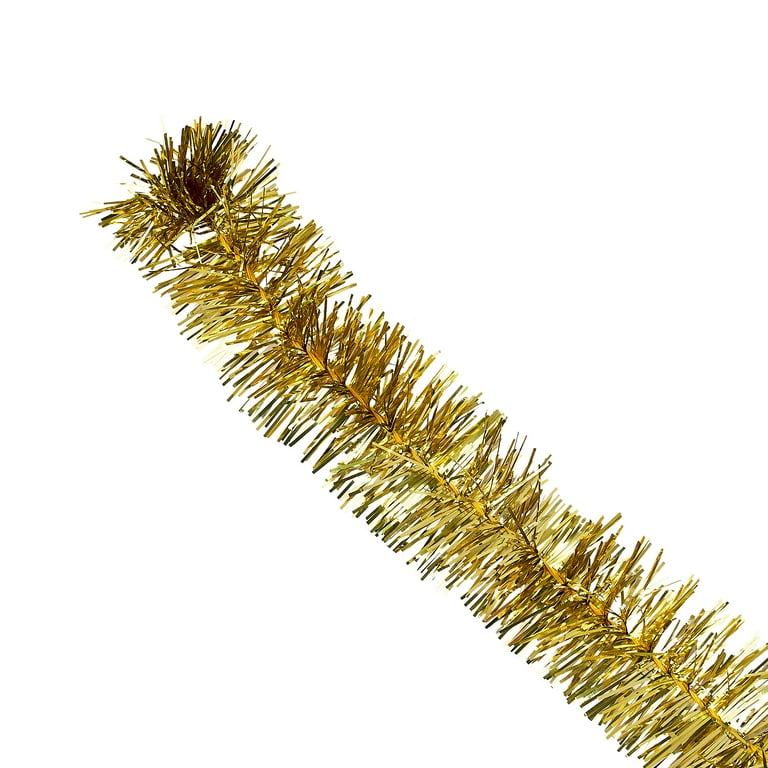 Tinsel Christmas Garland, Champagne Gold, 12', by Holiday Time