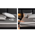 thumbnail image 6 of Fitted Sheet Made of Ice Silk Fabric, Cooling Satin Fitted Sheet for Summer, Soft Breathable Bed Sheet for Queen Size Mattress, Washable Silk Sheets for Hot Sleepers, Gray, 6 of 6