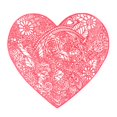 thumbnail image 1 of [Grand Rouge] Saint-Valentin Cadeau en Forme de Coeur Set de Table Rose, 1 of 14