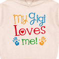 thumbnail image 3 of Inktastic My Gigi Loves Me Grandchild Toddler Hoodie, 3 of 4