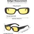 thumbnail image 4 of Rectangle Sunglasses For Women Retro Fashion Sunglasses Uv 400 Protection Square Frame Eyewear, 4 of 4