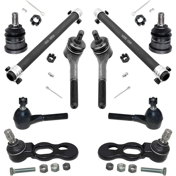 Detroit Axle - Front Ball Joints Tie Rods Adjustment Sleeves Replacement for 1995-2002 Crown Victoria Town Car Grand Marquis