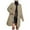 Khaki, variant on Women's Diamond Quilted Jacket Zipper Up Hooded Long Lightweight Padding Down Coat with Pockets Black L