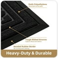 thumbnail image 6 of PABUBE Outdoor Doormat, Weatherproof Low Profile Outdoor Mat,Heavy Duty Non-Slip Welcome Mat, Dirt Trapper Washable Entry Rug for Front Doors Entryway,47"X71",Black, 6 of 10