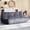 Gray, variant on HABUTWAY 3-Seater Giant Bean Bag Sofa, Memory Foam Loveseat Fireside Chair for Adults, Living Room Bedroom Office