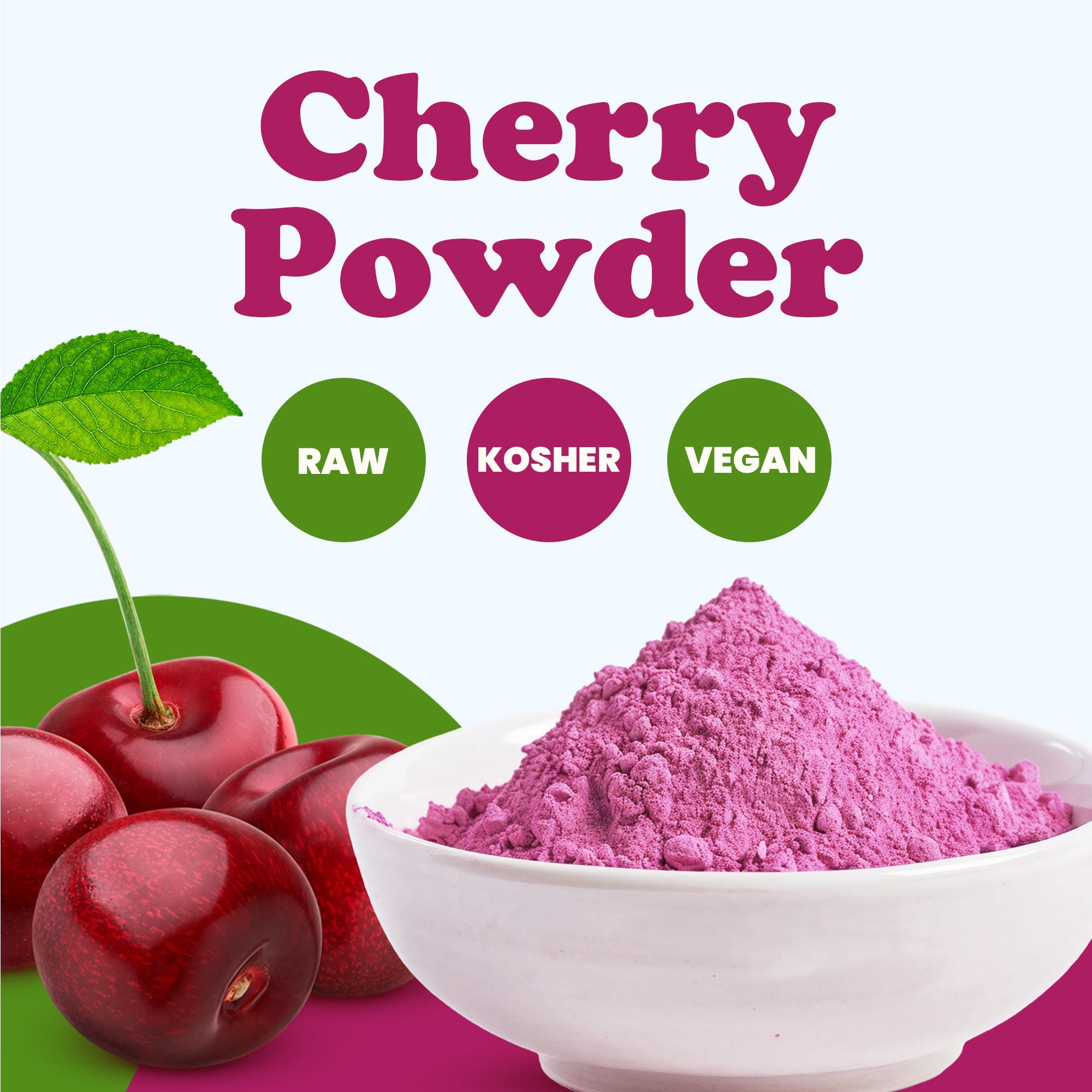 Cherry Juice Powder, 4 Pounds – High in Vitamins and Antioxidants, All Natural Superfood, Perfect for Smoothies, Shakes and Cooking, Vegan, Kosher, Bulk - by Food to Live